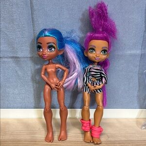 Cave Club Doll by Mattel  (10-inch) Poseable Prehistoric Fashion Dolls set of 2